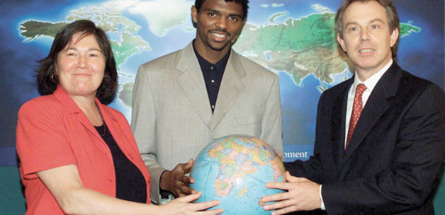 December 2000: Clare Short and Tony Blair (with footballer Nwankwo Kanu) had great ambitions and made even greater promises …