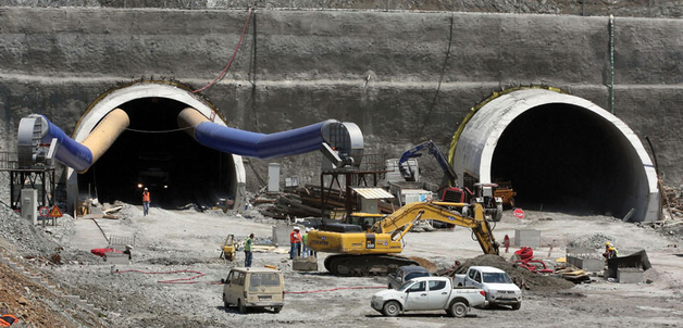 In times of economic turmoil across the world, Albania, once the most isolated and desperately poor country in Europe, is showing robust growth and attracting the attention of foreign investors. Construction of a new road linking Albania’s port of Durres and Kosovo, May 2009.