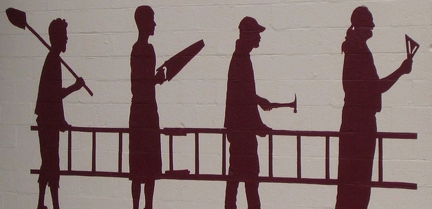 Clever Wall Mural in Yellow Springs, Ohio / JR P via Flickr