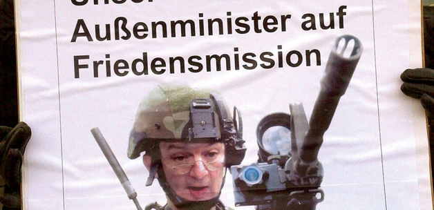 Joschka Fischer, former foreign minister and leader of Die Grünen. Germany’s involvement in the war on terror caused heated debates about the relationship between development and military intervention.